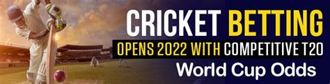 cricket betting odds|T20 World Cup Betting Odds .
